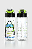 Renga Saga Shark Desenli 500 ml Tritan Çocuk Matara 912014 Siyah-Yeşil