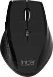 Inca IWM-500GL 2.4GHz 1600Dpi Laser Wireless Nano Alıcılı Siyah Mouse