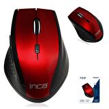 Inca IWM-500GLK 2.4GHz 1600Dpi Wireless Kırmızı Mouse