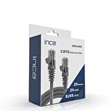 Inca ICAT6-20TG CAT6 Network Kablo  20 Metre Gri 