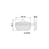 İveco Ticarı Fren Balatası On Range Rover I 85>90 Defender 90>94 Transıt İveco 78>92 Daıly I 78>89 - Braxıs Aa0304