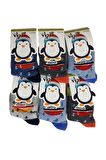 Lababy Renkli Desenli Pamuklu Erkek Bebek/Çocuk Çorabı 6 lı Paket