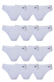 Tutku Kadın Bikini Külot Pamuklu Renkli İç Çamaşırı 12li Paket
