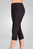 Kadın Modal Kapri Tayt Pamuklu Esnek Kadın Tayt Pantolon