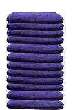12li Paket Boya Tutmayan Mikrofiber El Yüz Spor Kuaför Havlusu 50X90 Cm