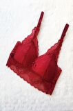 Kadın Pedli Bralet Sütyen Dantelli Soft Kap Büstiyer