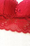 Kadın Pedli Bralet Sütyen Dantelli Soft Kap Büstiyer