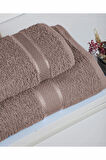 %100 Pamuk 2 Parça Kadın/Erkek Banyo Duş Hamam Havlu Seti 90x150 Cm