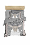 Yenidoğan Kız / Erkek Unisex Bebek Nevresim Takımı 3D Pamuklu Geyik