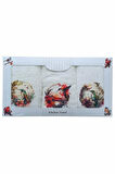 3 lü Kuş Baskılı %100 Pamuklu Mutfak Havlusu 30 x 50 Cm