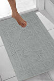 2 li Ayak İzli Banyo Ayak Havlusu %100 Pamuklu Renkli 50X70 Cm Menom
