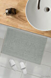 2 li Ayak İzli Banyo Ayak Havlusu %100 Pamuklu Renkli 50X70 Cm Menom