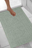 2 li Ayak İzli Banyo Ayak Havlusu %100 Pamuklu Renkli 50X70 Cm Menom