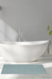 2 li Ayak İzli Banyo Ayak Havlusu %100 Pamuklu Renkli 50X70 Cm Menom