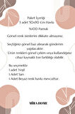 3 lü Renkli El Yüz Havlu Seti %100 Pamuklu Natural Harmony