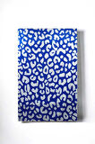 Wild Blue 90x150 cm Desenli Mavi-Beyaz %100 Pamuklu Banyo Havlusu