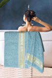 2 Parça Banyo Havlu Seti Helen %100 Pamuklu 70x140 cm