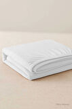 Tek Kişilik Düz Penye %100 Pamuklu Lastikli Çarşaf 100X200 Cm Newsheet Beyaz