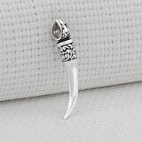 Fil Dişi 925 Ayar Gümüş Erkek Kolye