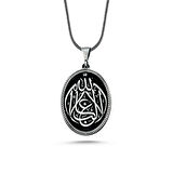 La Galibe İllallah Allah Tan Başka Galip Yoktur 925 Ayar Gümüş Erkek Kolye