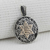 Süleyman Mührü 925 Ayar Gümüş Erkek Kolye