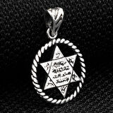 Süleyman Mührü 925 Ayar Gümüş Erkek Kolye