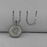 Süleyman Mührü 925 Ayar Gümüş Erkek Kolye