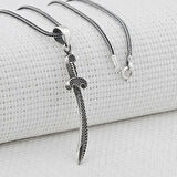 Zülfikar Tasarımlı 925 Ayar Gümüş Erkek Kolye