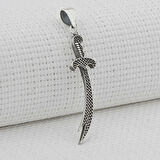 Zülfikar Nokta Tasarımlı 925 Ayar Gümüş Erkek Kolye