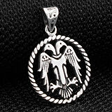 Anadolu Selcuklu 925 Ayar Gümüş Erkek Kolye Ucu