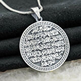 Ayetel Kursi  925 Ayar Gümüş Erkek Kolye