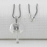 Çift Başlı Balta Tasarımlı 925 Ayar Gümüş Erkek Kolye