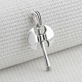 Çift Başlı Balta Tasarımlı 925 Ayar Gümüş Erkek Kolye Ucu