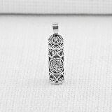 Cevşeni Kebir Dualı 925 Ayar Gümüş Erkek Kolye Ucu
