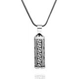 Kalın Zincirli Kebir Dualı Cevşen 925 Ayar Gümüş Erkek Kolye