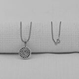 Kebir Dualı Cevşen 925 Ayar Gümüş Erkek Kolye