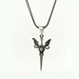 Kanat Tasarımlı 925 Ayar Gümüş Erkek Kolye