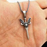 Kanat Tasarımlı 925 Ayar Gümüş Erkek Kolye