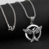 Ankakuşu  925 Ayar Gümüş Erkek Kolye