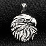 Kartal Tasarımlı 925 Ayar Gümüş Erkek Kolye Ucu