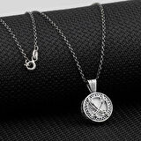 Zulfikar Kebir Dualı Cevşen 925 Ayar Gümüş Erkek Kolye