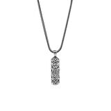 Kalın Zincirli Kebir Dualı Cevşen 925 Ayar Gümüş Erkek Kolye