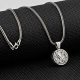 Zulfikar Kebir Dualı Cevşen 925 Ayar Gümüş Erkek Kolye