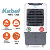 Kabel KBL-MN2500 Mini Rest Evaporatif Taşınabilir Soğutucu - Yeni Seri Sulu Soğutucu