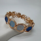Divine Pulse Özel Seri Blue Moon Kelepçe Bilezik - Gold