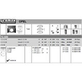 Opel Motor Piston+segman Komple (0,50) 73.00mm Corsa B X12xe Corsa C Astra G Agıla A Z12xe - Yenmak 31-04213-050