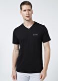 Columbia V Yaka Siyah T-Shirt