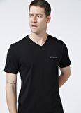 Columbia V Yaka Siyah T-Shirt