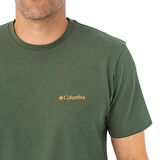 Columbia Csc Basic Sm Logo Brushed Ss Tee Yeşil T-shirt
