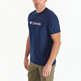 Columbia CSC M Basic Logo Brushed Erkek Kısa Kollu T-Shirt Lacivert CS0287-466